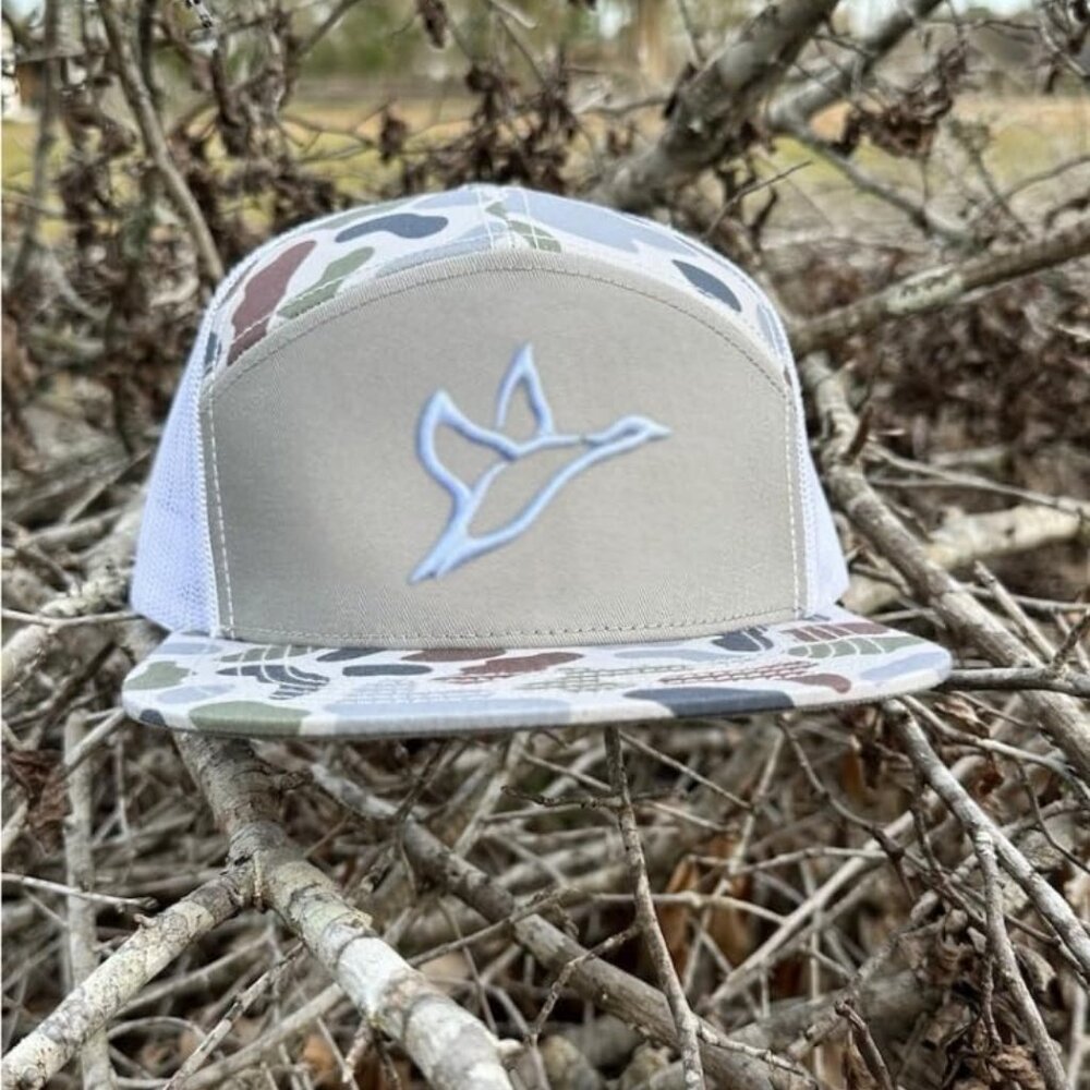 7-Panel Trucker Hat Snapback Structured Mesh Back… - image 3